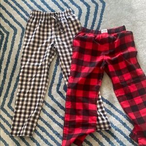 GAP Red and Black Pajama Bottoms Cozy Flannel